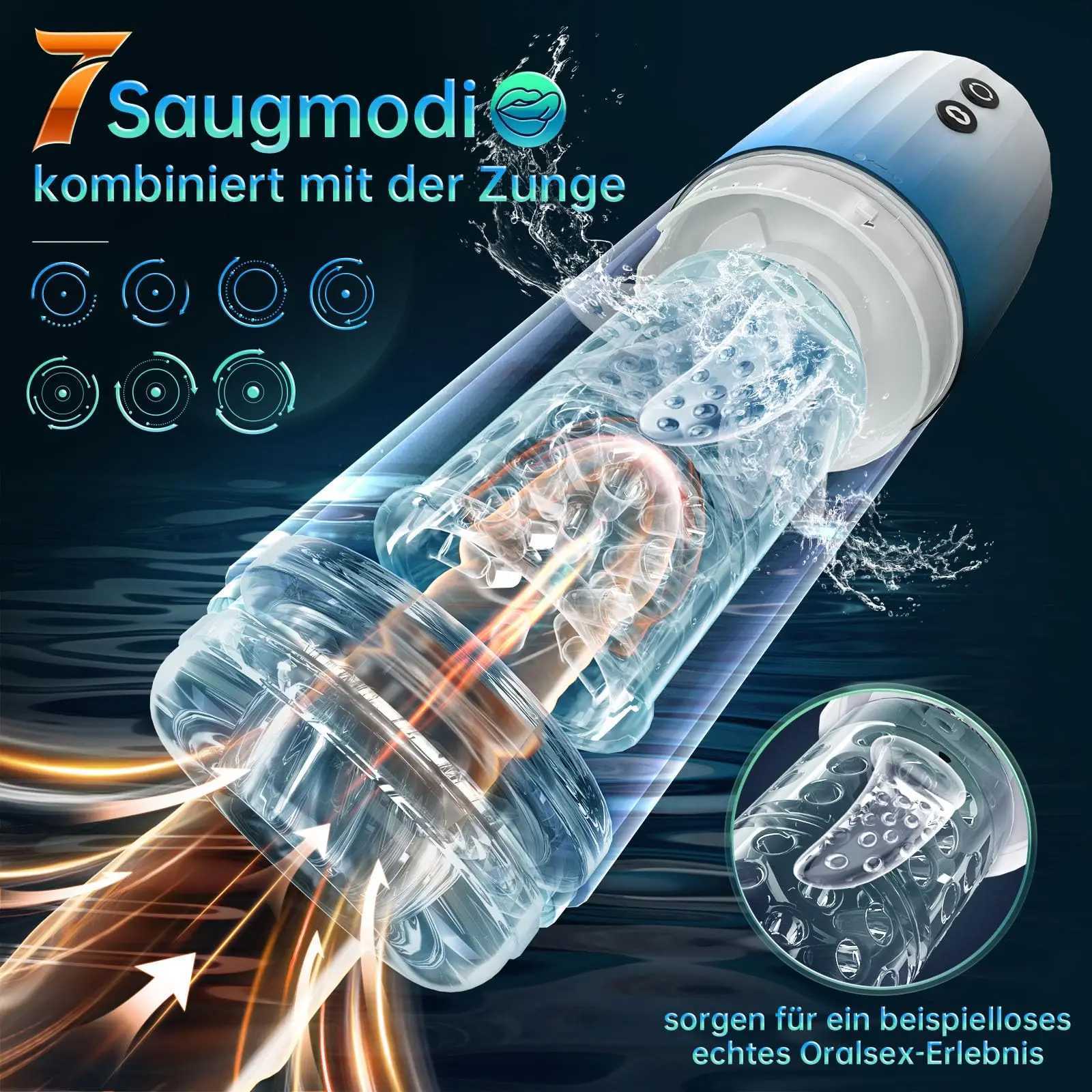 Automatic Male Sucking Masturbator Vibration Blowjob Machine Masturbation Cup Sex Toys Adult Goods for Men Masturbation Supplies W250807