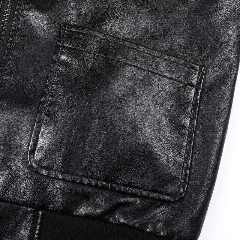 Winter Clothing, Leather Thick Veet Casual Jacket, Men's Ma1 Workwear, Flying Suit