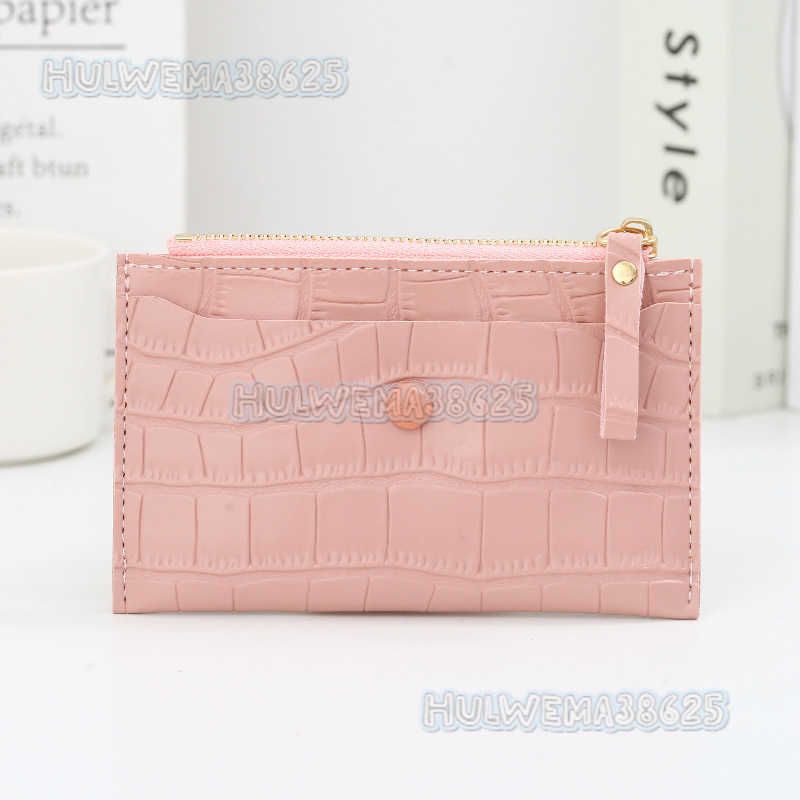 2021 New Popular Zero Wallet Female Student Bus Card Bag Simple Fashion Splicing Contrast Color Zipper Bag Female Student H250806
