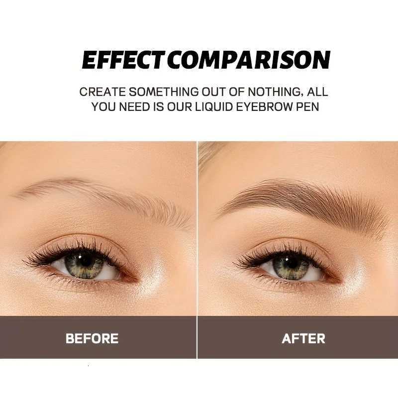 Waterproof Eyebrow Pencil Four-Tip Forked Design Smudge-Proof Long-Lasting For All Skin Types Natural Look Eyebrow Makeup W250807