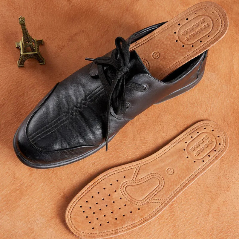 Real Cowhide Insole Leather Shoes Boots Shoe Inserts Soft Breathable -slip Template Shock Absorbing Insoles Sole 250805