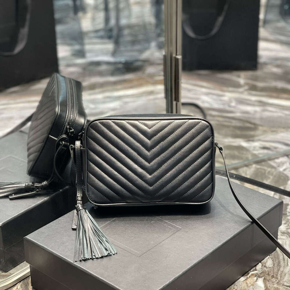 Designer Camera Bag Women Shoulder Bags Luxury Purse Cowhide Bag with Tassel Fashion Pocket Lady Crossbody Bag Genuine Leather Pocket Female Shopping Bags