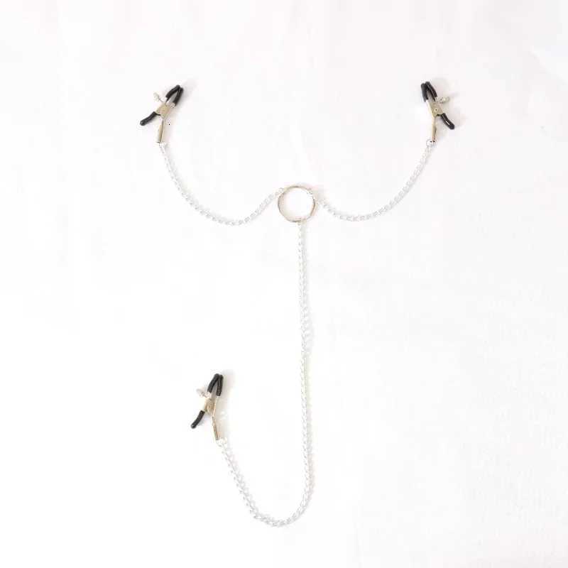 Stainless Steel Metal Chain Nipple Milk Clips Breast Clips Sex Slaves Nipple Clamps Sex Toys Butterfly Style For Couples W250807