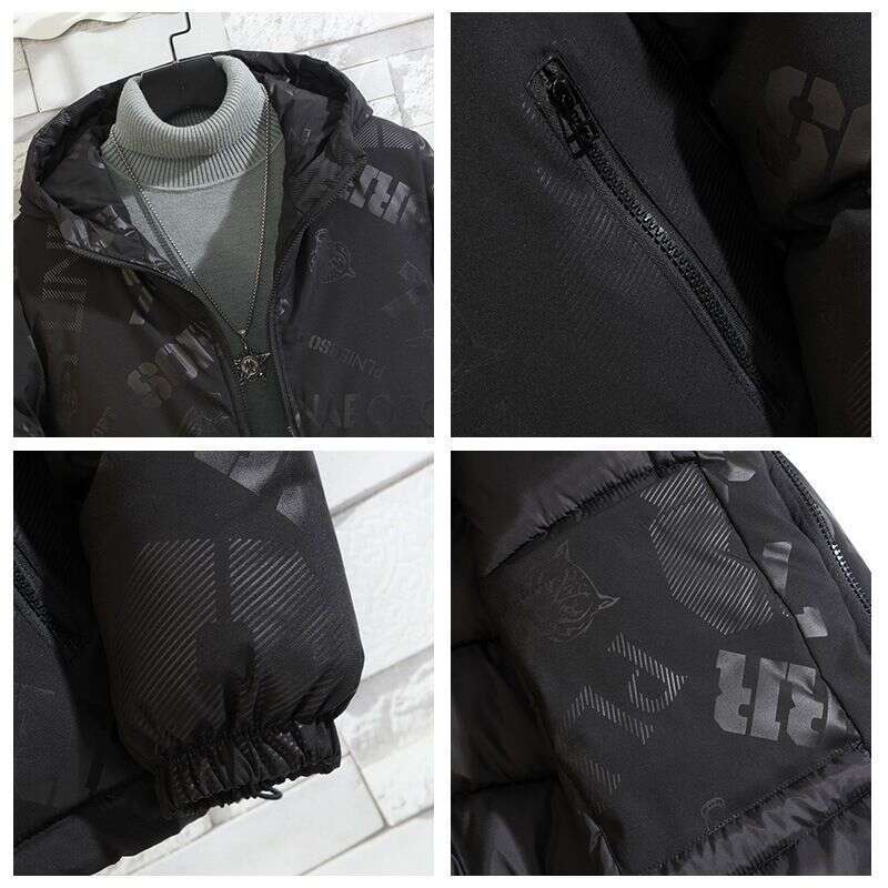 Cotton Winter Korean Version Trend Thick Casual Down Cotton Plus Size Men's Fat Jacket