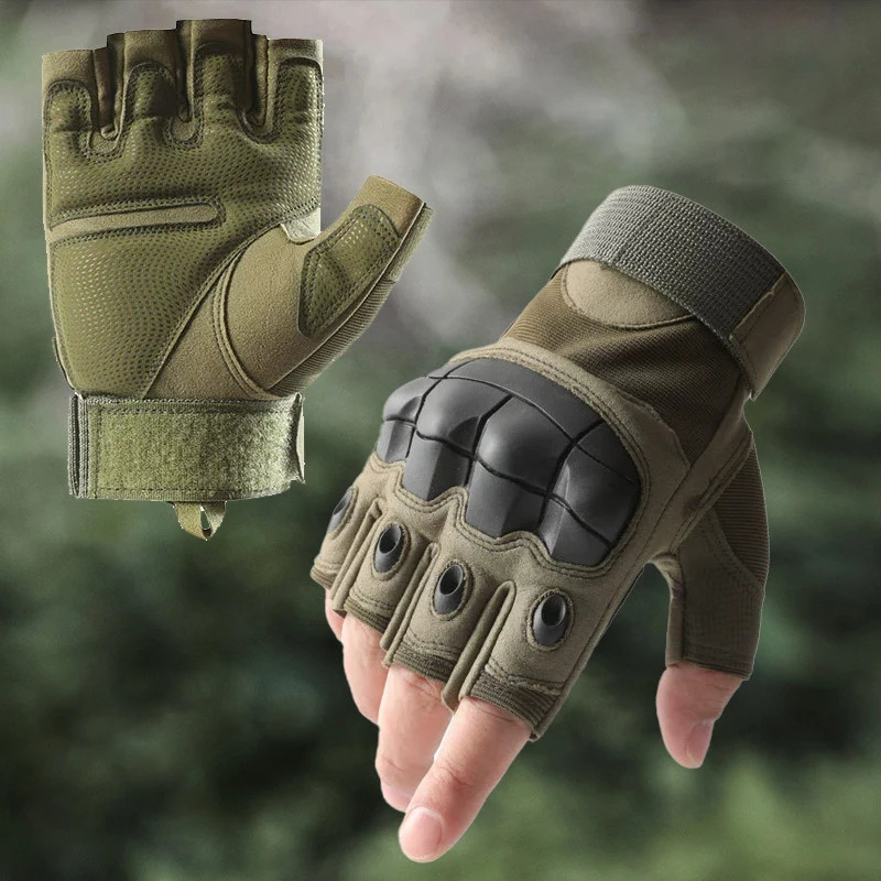 Cycling Tactical Gloves Men Women Half Finger Soft Shell Spring Summer Training Combat Protection Motorcycle 250729