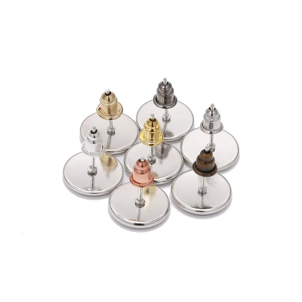 50200pcslot Earring Studs Backs Stopper Scrolls Ear Findings DIY Blocked caps Stoppers Accessories Supplies 250804