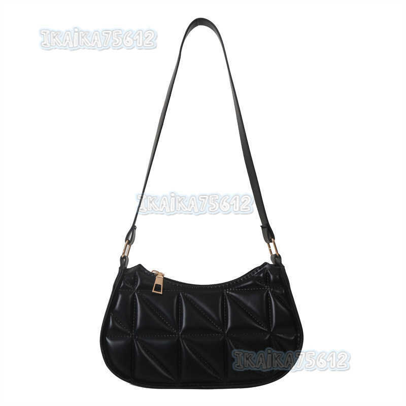 Womens Solid Color Simple Texture Single Shoulder Bag 2023 Winter New Versatile Underarm Bag Style Womens Bag H250806