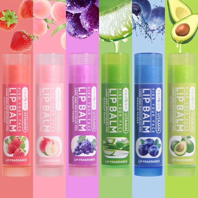 DNM Multi Fruit Flavors Moisturizing Hydrating Base Lip Balm Set Makeup Lip Care Daily Care Balm for Women and Men 6Pcs SetXJ250807