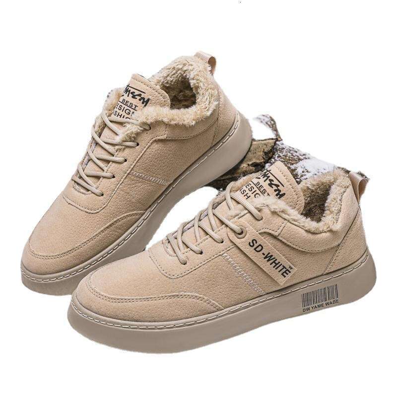 Winter New Casual Skateboard Trendy Fleece-Lined NEW Warm Sports Men's Shoes