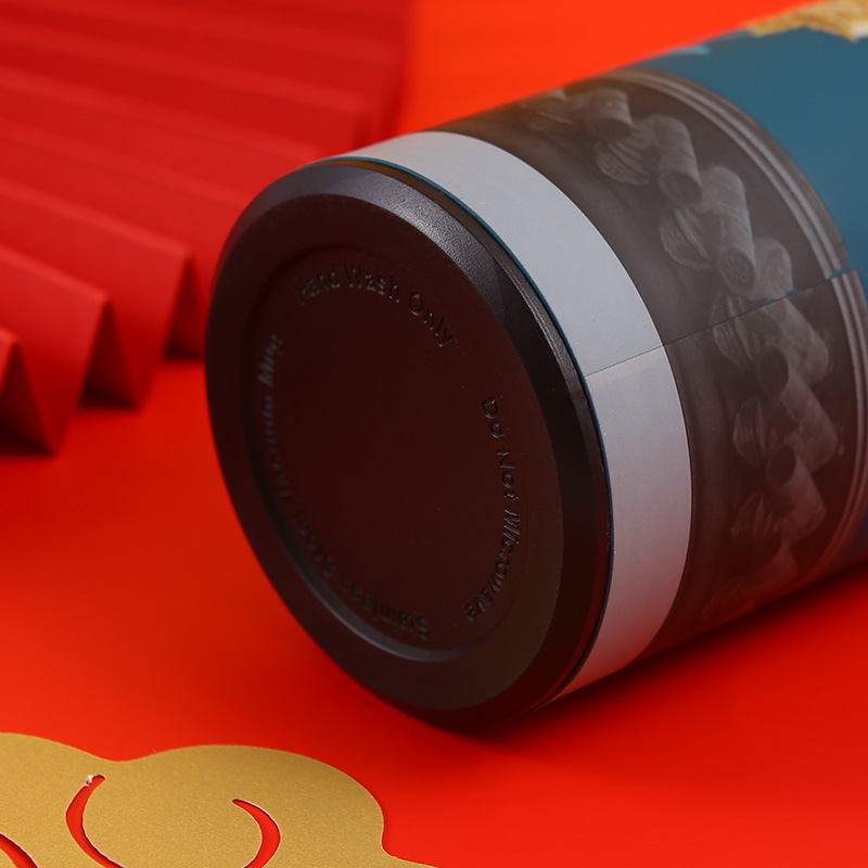 17oz 1pc Chinese Style Thermal Bottle Retro Smart Temperature Display Insulated Cup 17 oz Stainless Steel Tumblers Water Bottles 500ML W260226