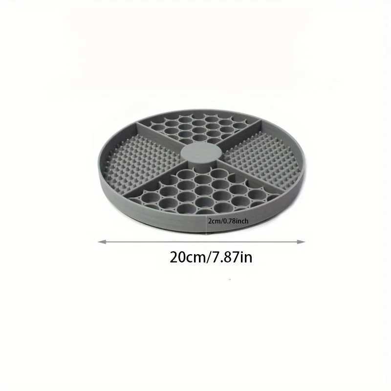 Dog Feeding Mat Silicone Cat Slow Feeder Bowls with Suction Cup Slow Feeding Pad Dog Licking Pad Anxiety-relieving Utensils Y250806