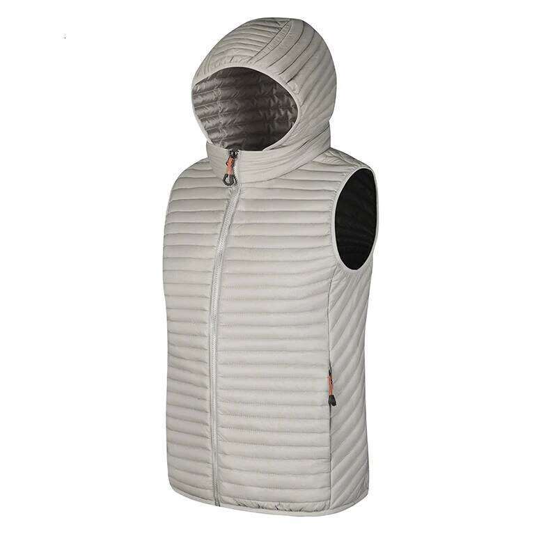 Men Autumn Thicken Sleeveless Vests Coat Mens Winter Warm Detachable Hat Outwear Waistcoat Hooded Vest Jacket Male