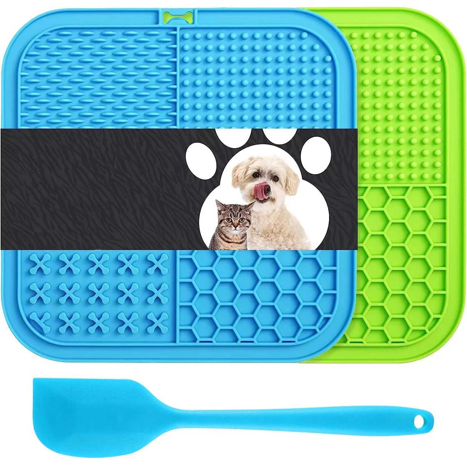 Pet Placemat Dog Lick Mats Cat Slow Feeding Mat Cats Dogs Grooming and Training Feeding Supplies Silicone Eating Slowly Food Pad Y250806