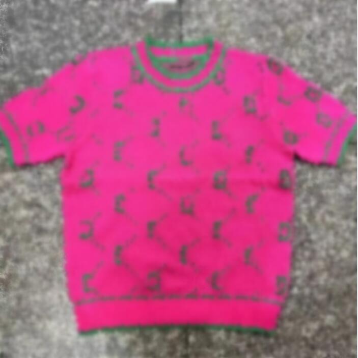 Hot Summer Women Knitted Sweaters Top Tees Short Sleeve Solid Women O-Neck T -Shirts Fashion Slim Knitwear T-Shirt Tops