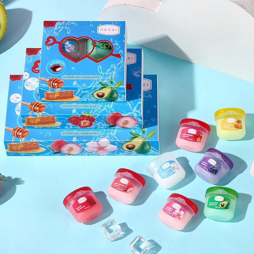 4/6/8pcs Fruit Series Lip Balm Set Sleeping Lip Mask Moisturizing Hydrating Non-sticky Anti-Cracked Vaseline Lip Balm Lips CareXJ250807