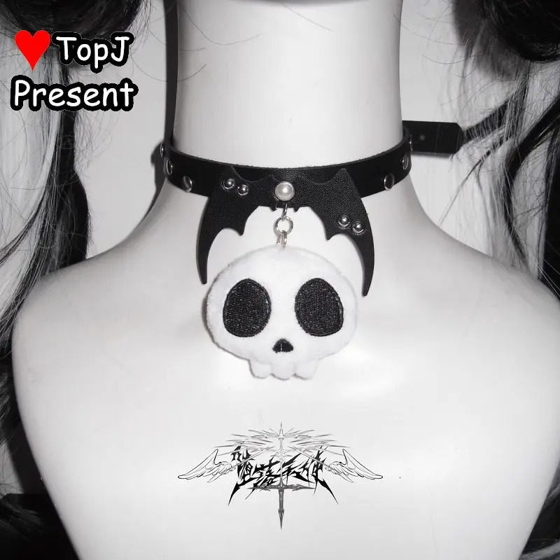 Subculture Women's Gothic Lolita Harajuku Y2K Girl fluffy Skull head Bow Christmas Gift Hairpin Clip Pins Hair accessorie choker 250730