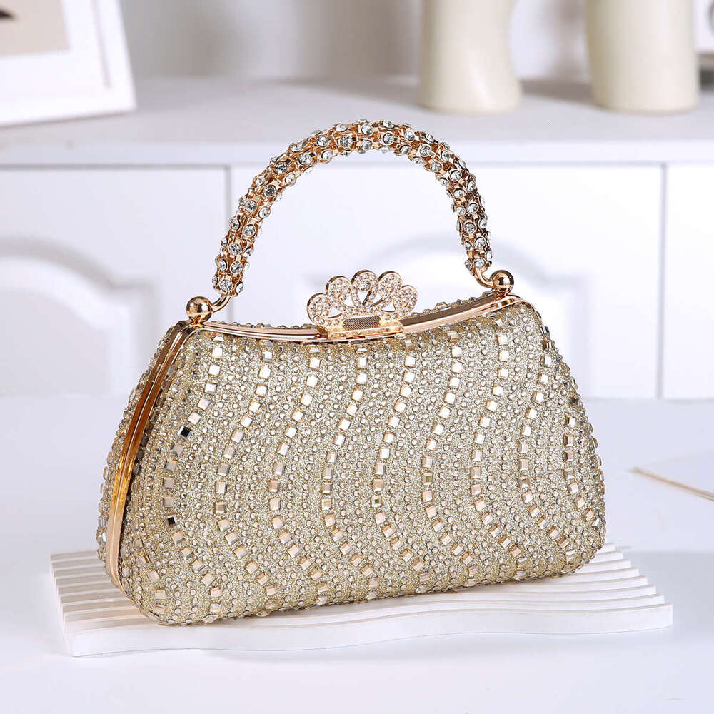 2025 New Evening Phoenix Crown Buckle Inlaid Diamond Handbag Banquet Dress Cheongsam Bag 40