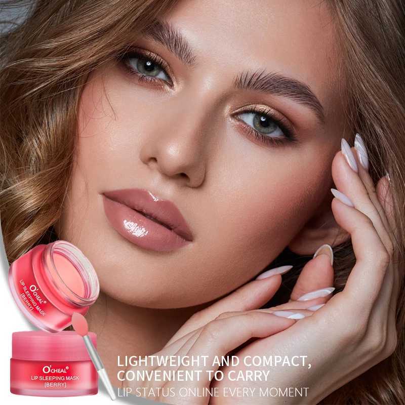 OCHEAL 20g Moisturizing Lip Sleeping Mask Jerry Plumper Lip Cream Prevent Dryness Cracking Lip Skin Care Mask Overnight RepairXJ250807