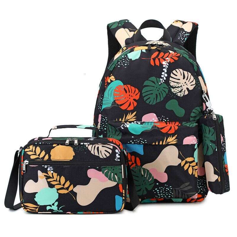 Women's Bags Trend Printed High School Student Backpack