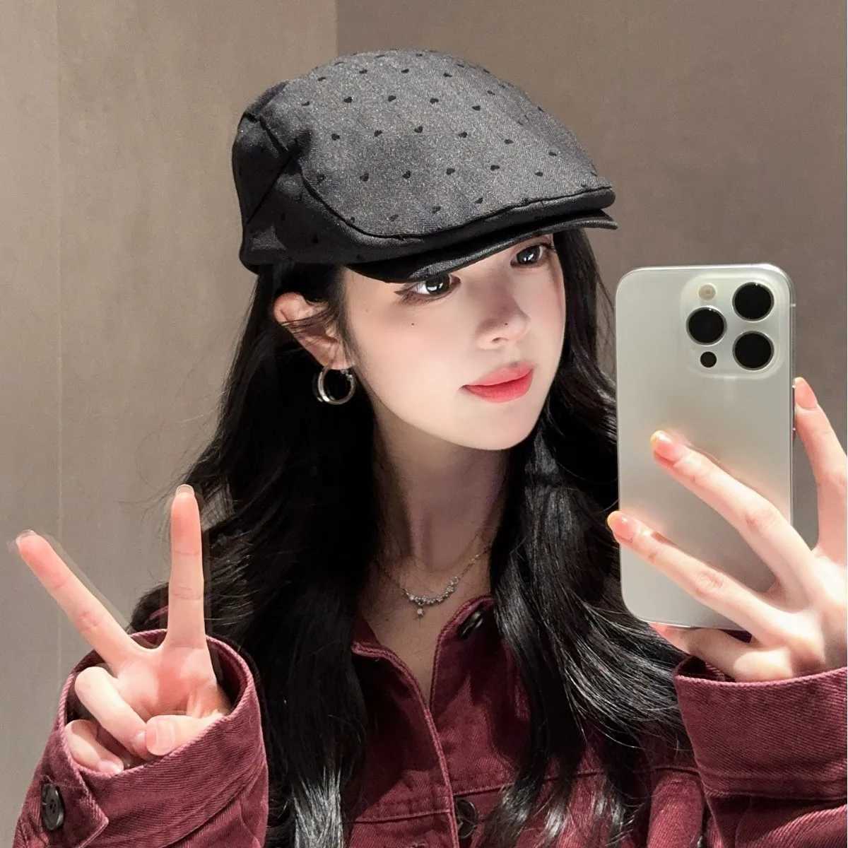 Berets C for Women Spring Autumn Octagonal C Vintage Beret Hat Adjustable Ivy Flat C for Men and Women Berets XJ250807