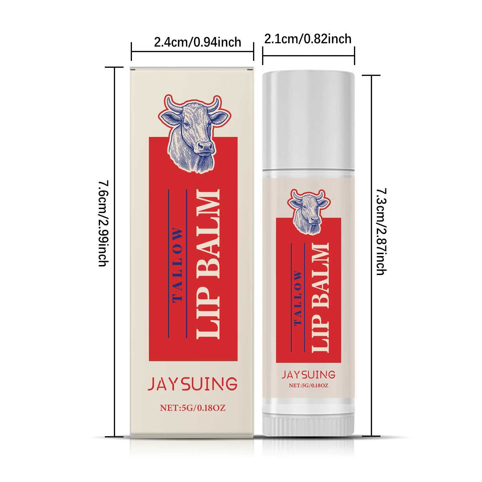 Tallow Lip Balm Ultra Nourishing Non-Greasy Softening Fade Lip Lines Remove Dark Anti-Cracking Moisturizing Lip CareXJ250807