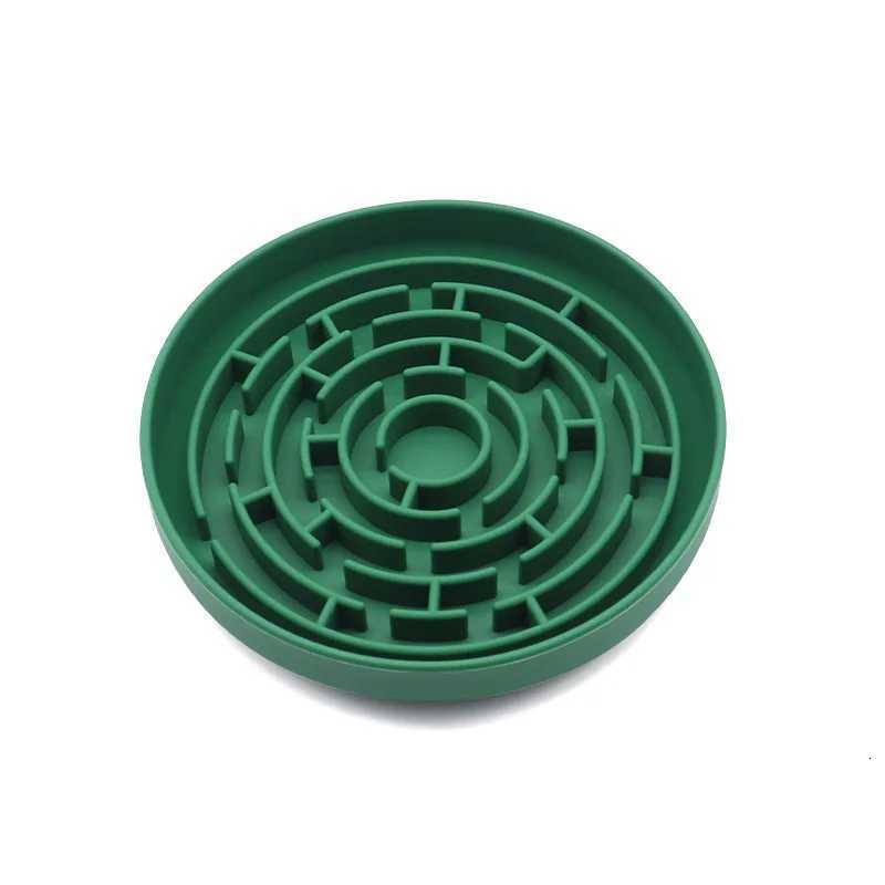 Premium Silicone Slow Feeder Bowl Anti - Spill for Dogs Cats. Slows eating easy clean. Essential dog feeding supply. Y250806