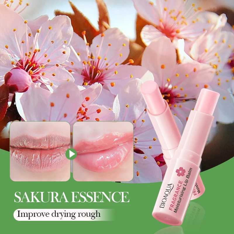 1/5/8PCS BIOAOUA Sakura Fragrance Moisturizing Lip Balm Long-lasting Moisturizing Lipstick Temperature Change Color MakeupXJ250807
