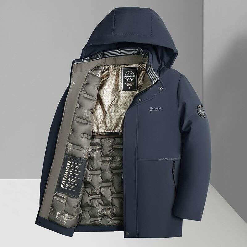 Large Graphee Thick Jacket Me, Witer Busiess Leisure, Detachable Hat, Cold Resistat Ad Warm Cotto Clothig For