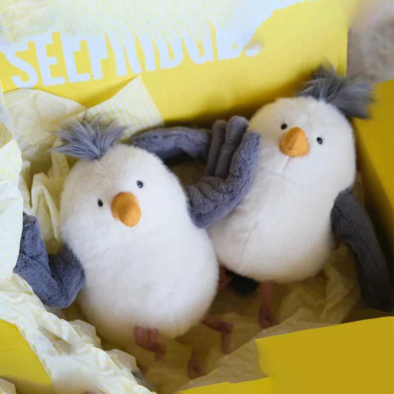 Funny Cute Chipper Seagull Soft Stuffed Animal Plush Toy Beach Stars Birthday Gift for Kids Home Decoration Journey Souvenirs XJ250807