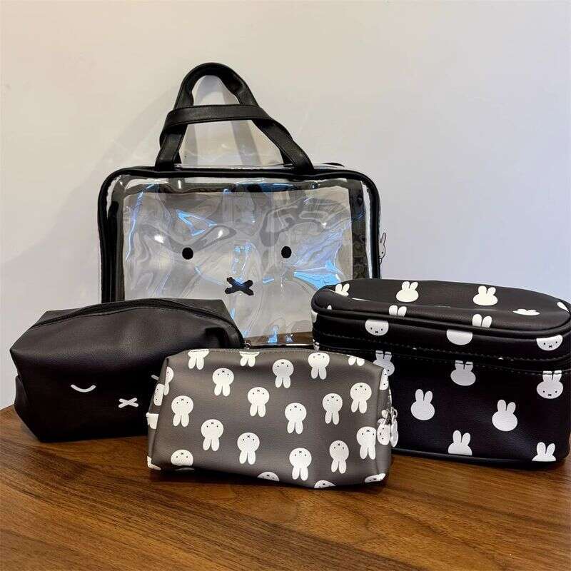 Rabbit Make-Up Four-Piece Travel Handheld Storage Toilet Classification Bag