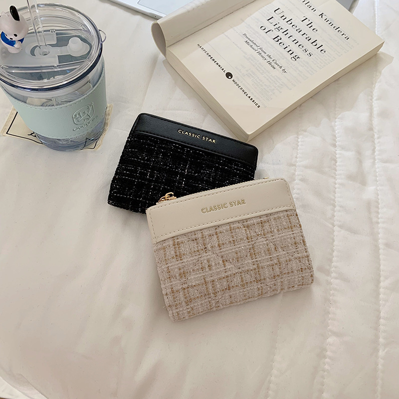 Womens Wallet Ins Style Korean Short Small Large Capacity Womens Student Solid Color Simple Wallet 250807