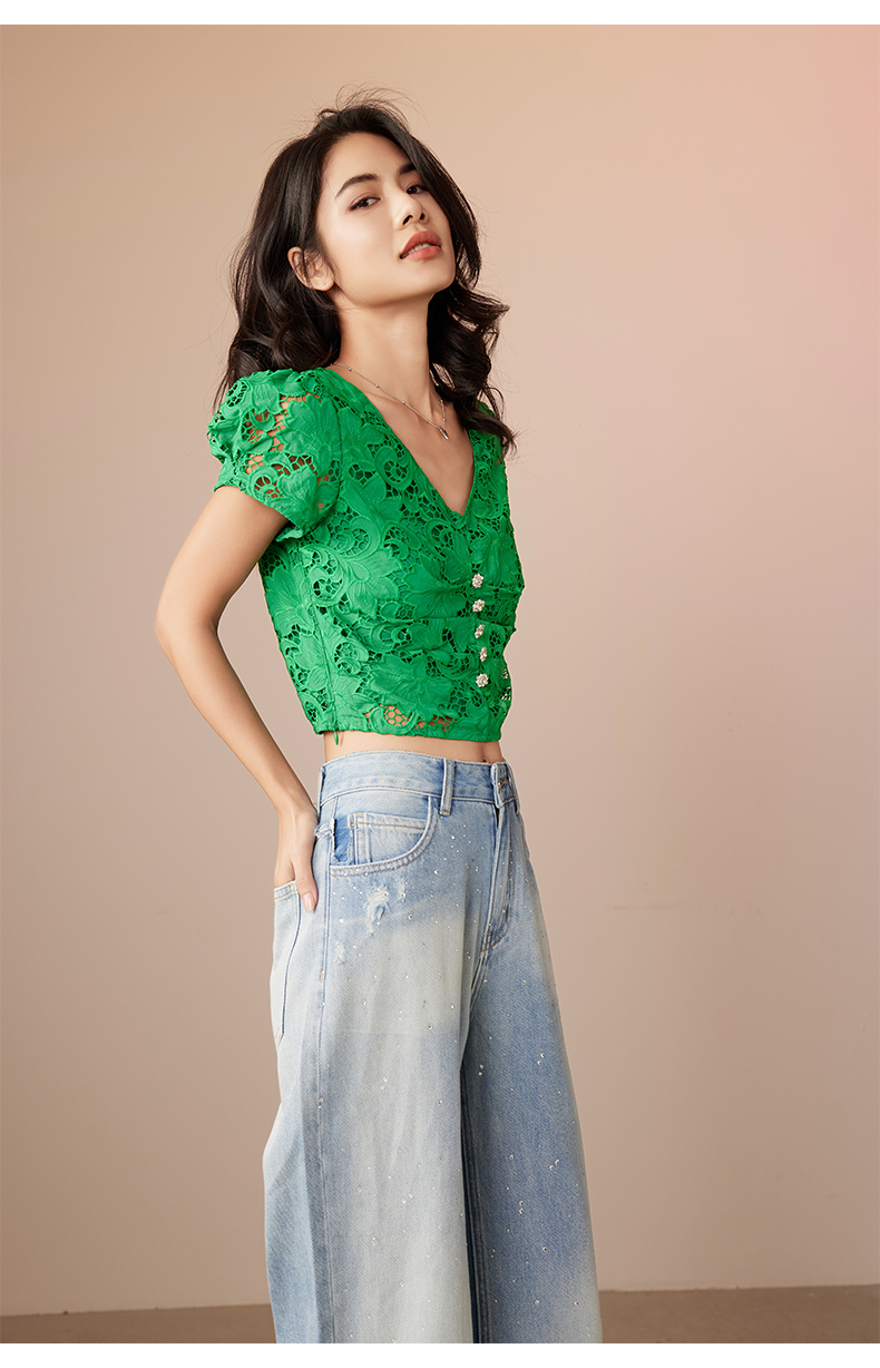 Women's Straight Leg Jeans High Waisted Wide Leg Loose Microelastic Boyfried Trendy Long Denim Pants 6113641