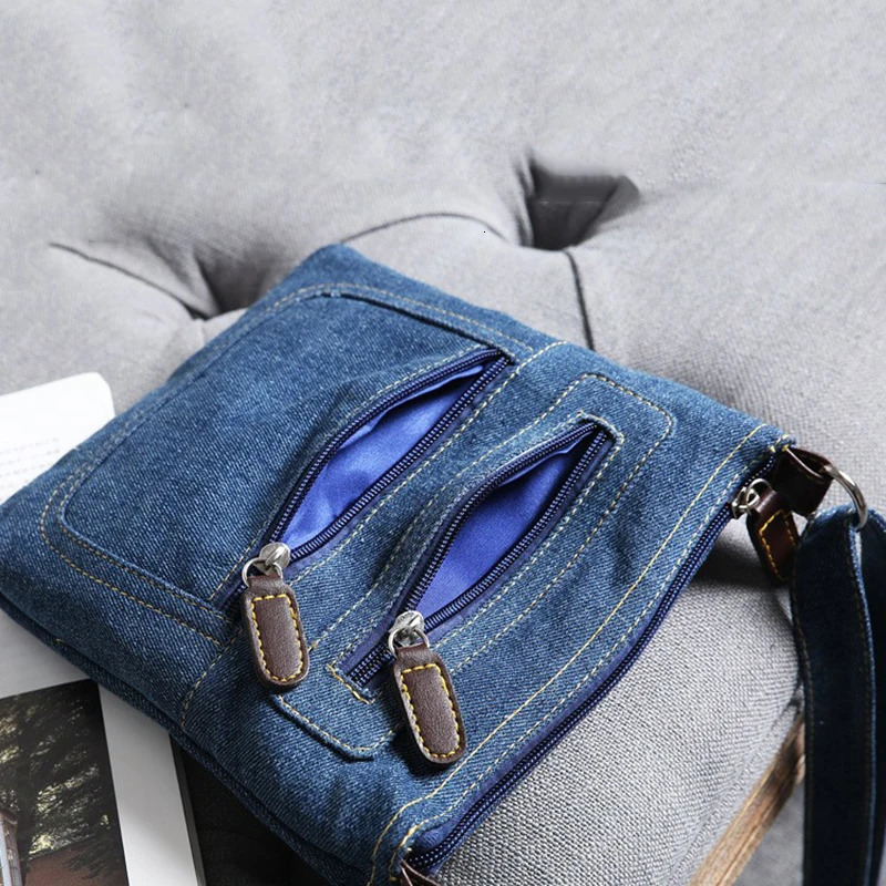 Fashion Shoulder Bags For Women Vintage Denim Crossbody Bag Female Small Messenger Bags Casual Handbags Purse 250805