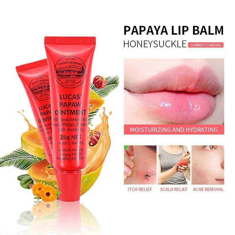 Lucas Papaw Ointment Multifunctional Lip Protector Hydrating Lip Balm Diaper Natural Plant Cream Papaya Cream Korean CosmeticsXJ250807