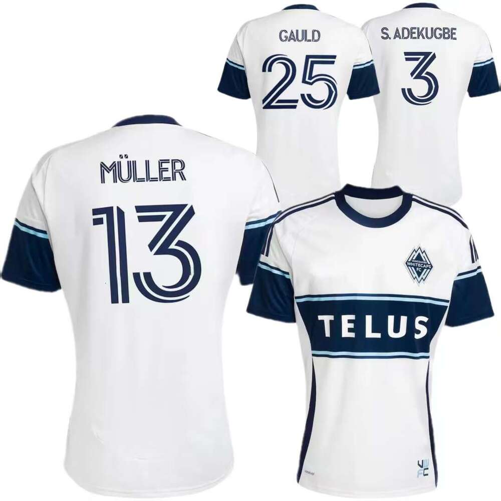 MULLER 2025 2026 VANCOUVER football jersey WHITE S.AD EKUGBE NELSON CUBAS BERHALTER AHMED GAULD SABBI VITE WHITECAPS 25 26 Soccer men kids shirt