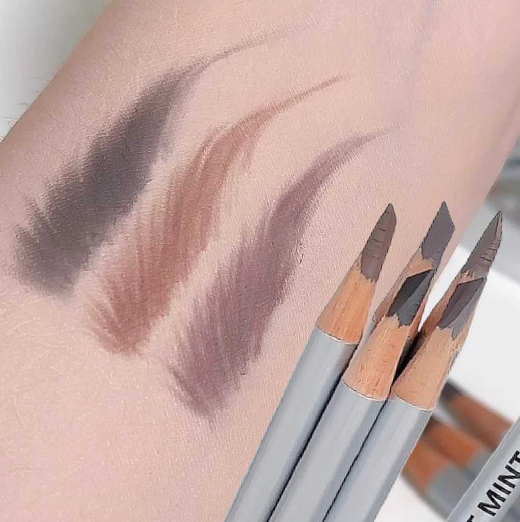 Slanted Blade Eyebrow Pencil Waterproof Makeup Natural Lines Hair Flu Wood Eyebrow Pen Tint Tattoo Gray Coffee Eyebrow Pencil W250807