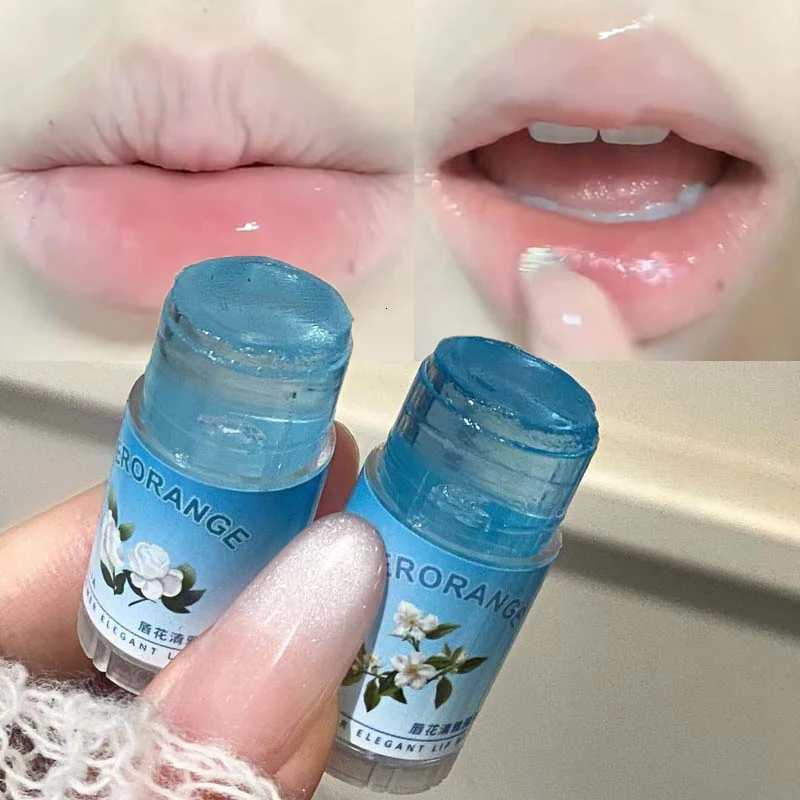 Cute Mini Moisturizing Fruit Lip Balm Fading Lip Lines Waterproof Lasting Clear Lip-Primer Plump Care Jelly Tinted Gloss StickXJ250807