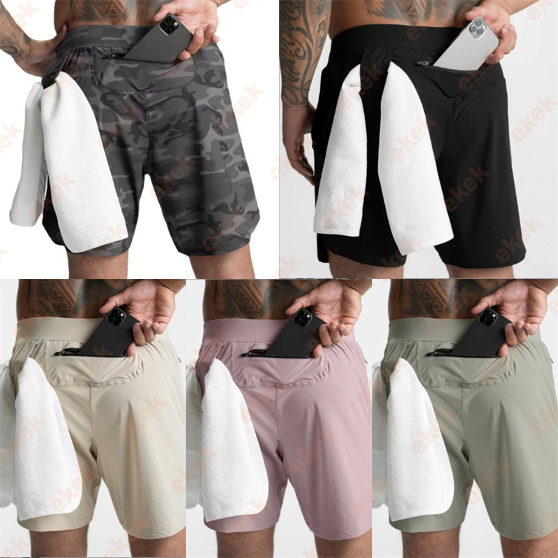 Men Shorts Yoga Sports Shorts Quick drying Rear Pocket Mobile Phone Designer Mens Casual Running Shorts Gym Jogging Shorts Yoga Shorts