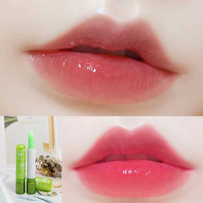 Aloe Vera Color-Changing Lip Balm Moisturizing Repairing Waterproof Anti-DrynessTemperature-Activated Lipstick for HydrationXJ250807
