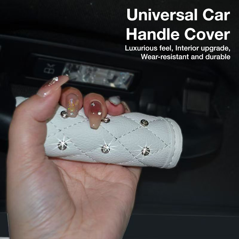 Car door handle protection sleeve, roof handrail, interior handle cover, multi-color decorative protective car seat cover gloves.