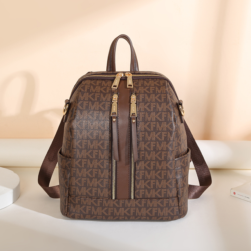 MKF designer bag free shipping Light luxury high-quality backpack fashionable Large capacity simple versatile trendy schoolbag for women