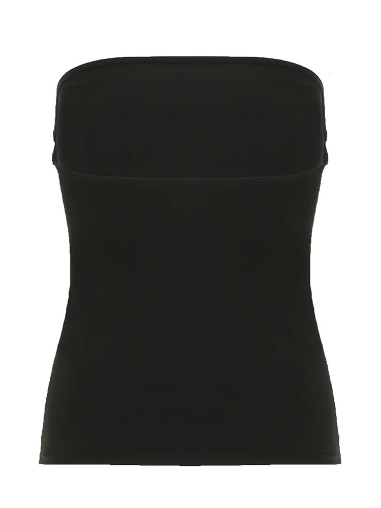 Cuteandpsycho Y2K Sexy Graphic Print Tube Tops for Women Fashion Harajuku Gothic Cute Shirts Slim Streetwear Bodycon 90s Camis 250807