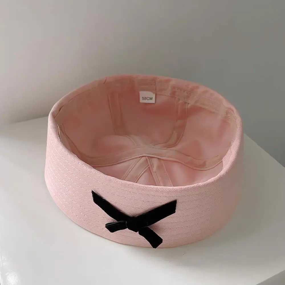 2K Pink White Bow JK Beret Hat Sexy Dome Sailor Hat Korean Style Navy C for Women Niche Flipped Nurse Cosplay Beret C XJ250807