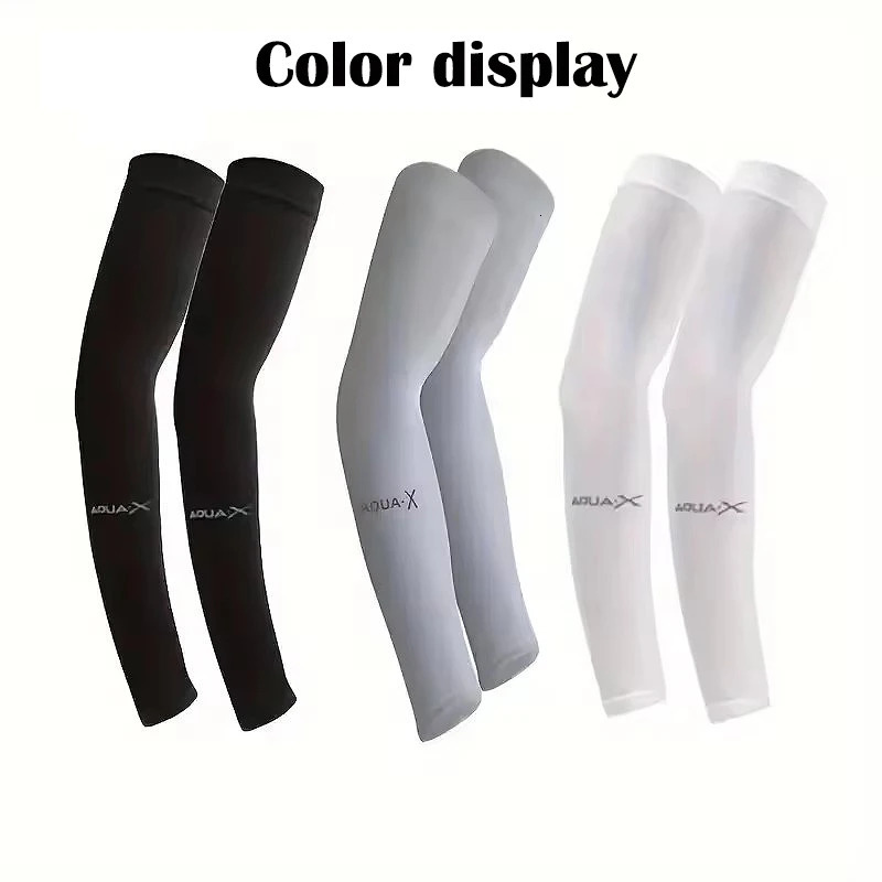 Mens Summer Sports Arm Protection UV Sun Shading Ice Silk Cycling Sleeves Outdoor Running Fitness Cover 250801