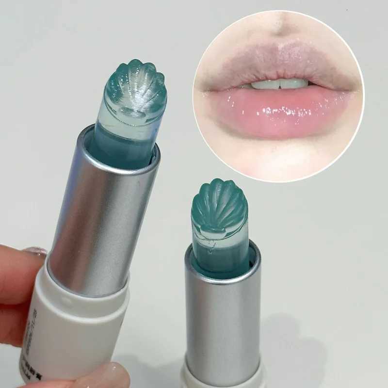 Sea Shell Shaped Lip Balm Clear Blue Moisturizing Lip-Primer Mask Cute Jelly Tinted Lipstick Lighten Lines Plump Lip Care MakeupXJ250807