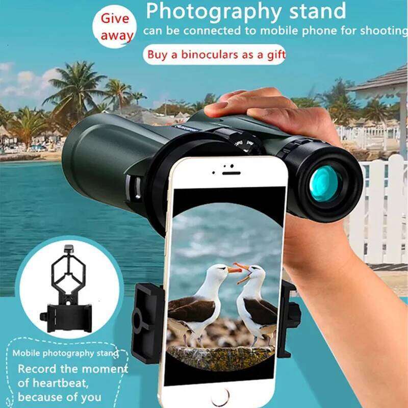 Designer Green Waterproof Anti-Fog Binoculars Adult Multi-Coated Optics and Bak Prisms