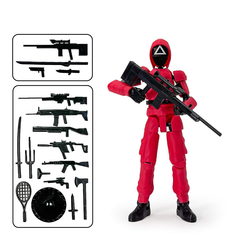 Movie - themed Peripherals: Authentic Articulated Little Red Figures