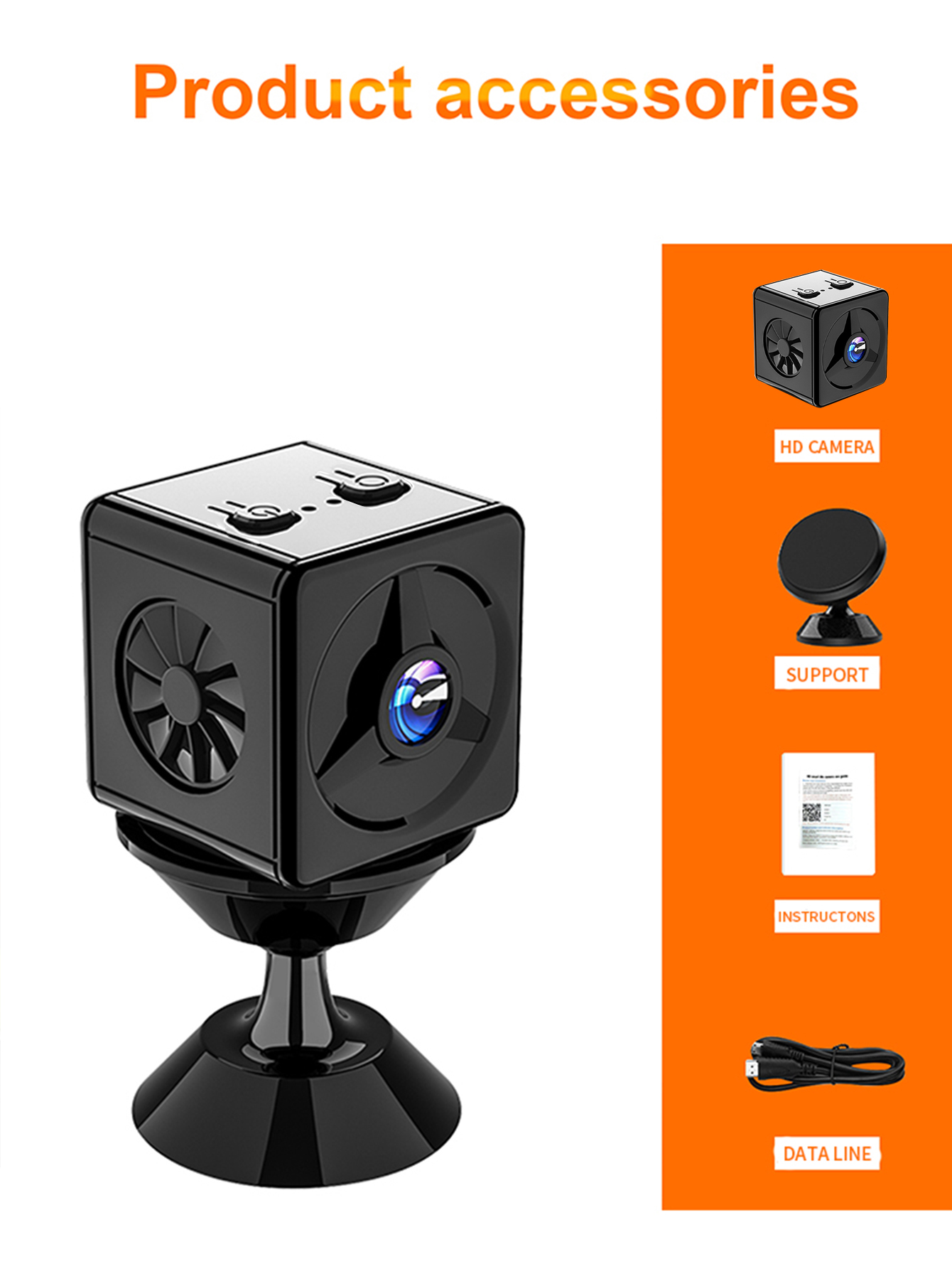 K14 HD Infrared Night Vision Camera, Wireless Connection, Home Remote Monitoring, Outdoor Sports Wifi Network Camera