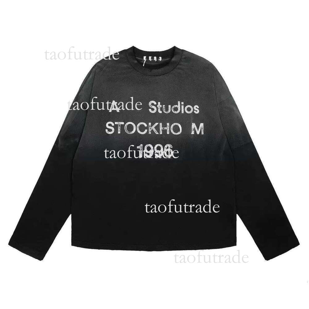 Acnes Tshirt Designer T-Shirt Mens Fashion Round Neck Couple T-Shirt Cottons Tops Summer Casual Short Sleeves Loose And Breathable Clothing Stockholm Tees 809