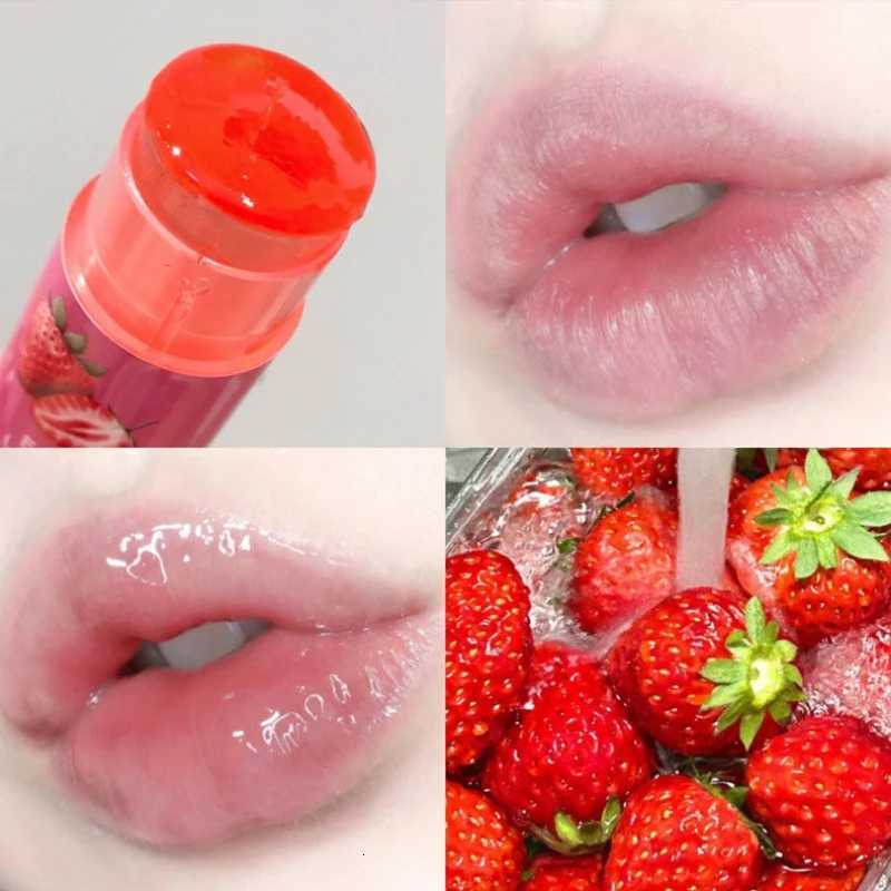 Jelly Fruit Lip Balm Plant Extract Moisturizing Nourishing Lip Pomade Lasting Hydrating Lip Gloss Care Juicy Peach LipsticksXJ250807
